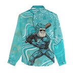 Brisbane Heat Women Casual Shirt Indigenous Dot Art Superhero Batter Tribal Pattern