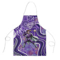 Hobart Hurricanes Apron Indigenous Dot Art Superhero Batter Tribal Pattern