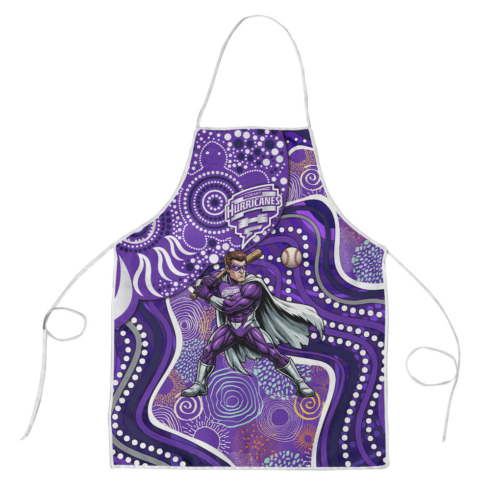 Hobart Hurricanes Apron Indigenous Dot Art Superhero Batter Tribal Pattern