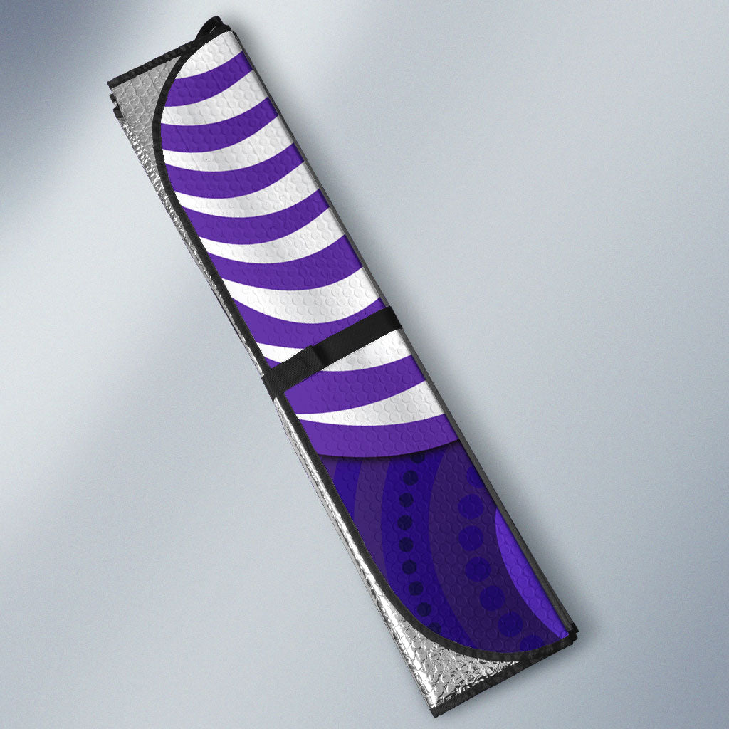 Hobart Hurricanes Auto Sun Shade Indigenous Dot Art Superhero Batter Tribal Pattern
