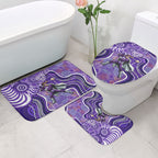 Hobart Hurricanes Bathroom Set Indigenous Dot Art Superhero Batter Tribal Pattern