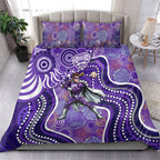Hobart Hurricanes Bedding Set Indigenous Dot Art Superhero Batter Tribal Pattern