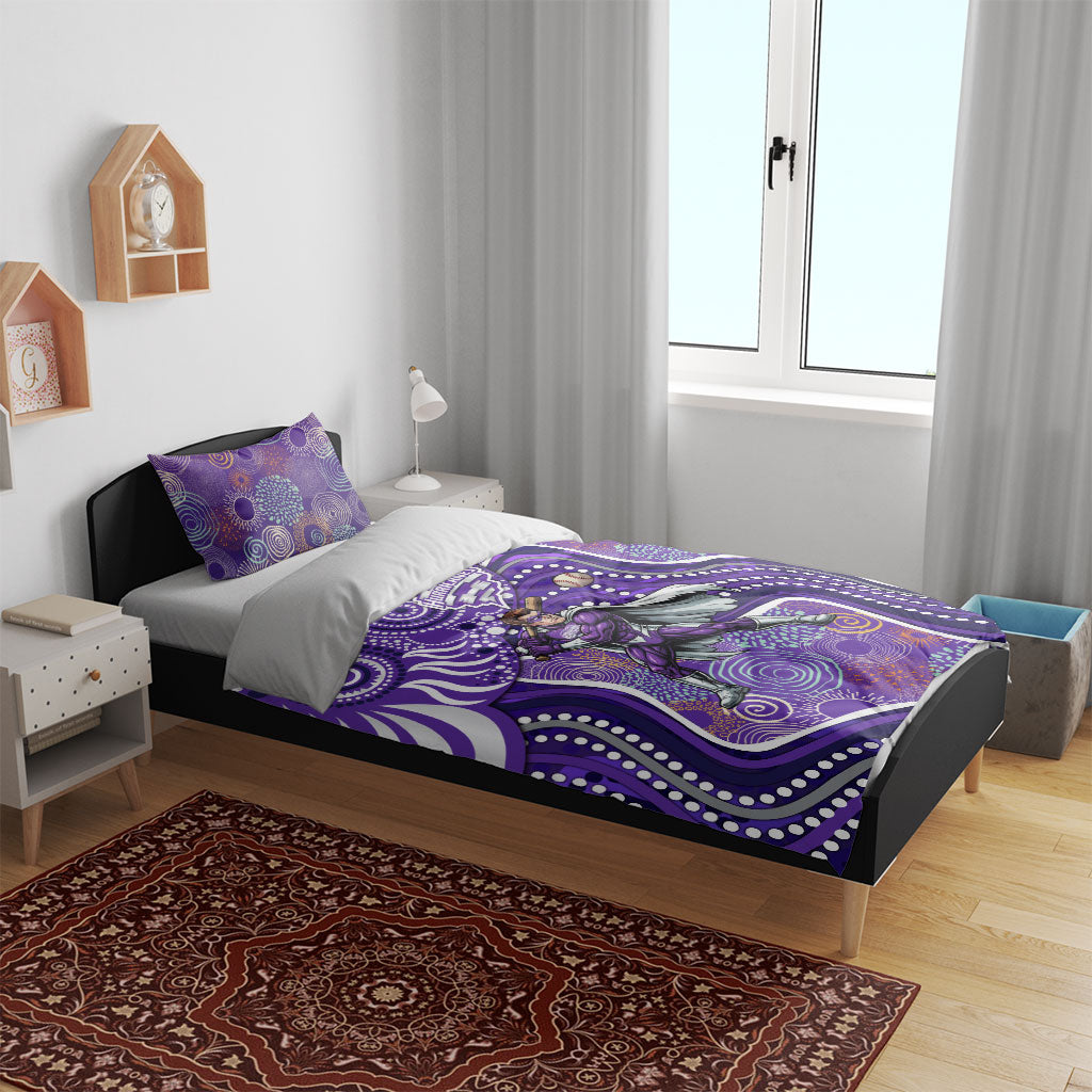 Hobart Hurricanes Bedding Set Indigenous Dot Art Superhero Batter Tribal Pattern