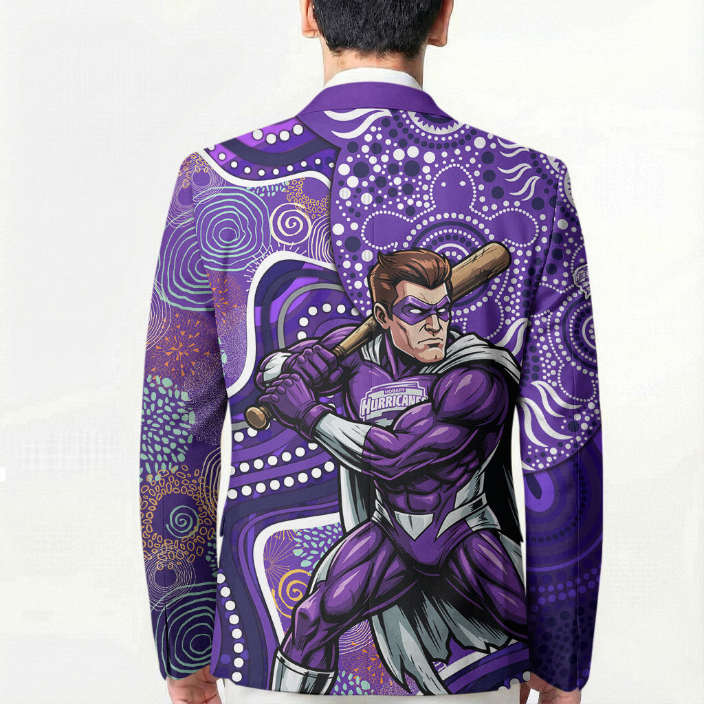 Hobart Hurricanes Blazer Indigenous Dot Art Superhero Batter Tribal Pattern