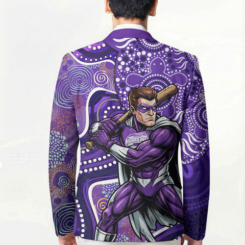 Hobart Hurricanes Blazer Indigenous Dot Art Superhero Batter Tribal Pattern