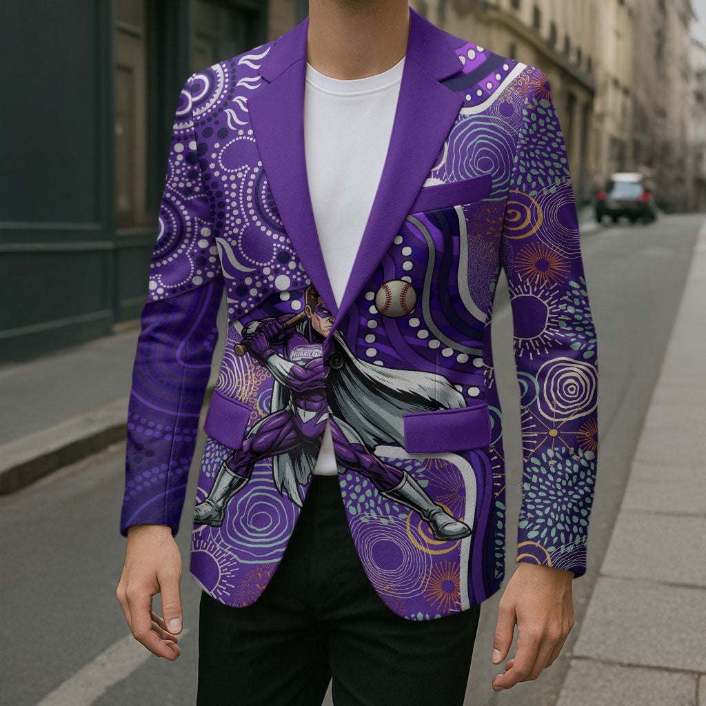 Hobart Hurricanes Blazer Indigenous Dot Art Superhero Batter Tribal Pattern