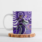 Hobart Hurricanes Ceramic Mug Indigenous Dot Art Superhero Batter Tribal Pattern