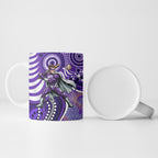Hobart Hurricanes Ceramic Mug Indigenous Dot Art Superhero Batter Tribal Pattern