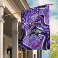Hobart Hurricanes Garden Flag Indigenous Dot Art Superhero Batter Tribal Pattern