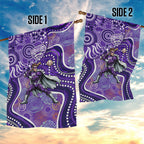 Hobart Hurricanes Garden Flag Indigenous Dot Art Superhero Batter Tribal Pattern