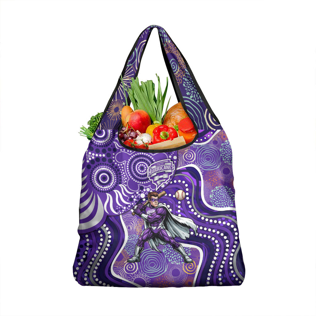 Hobart Hurricanes Grocery Bag Indigenous Dot Art Superhero Batter Tribal Pattern