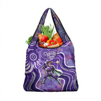 Hobart Hurricanes Grocery Bag Indigenous Dot Art Superhero Batter Tribal Pattern