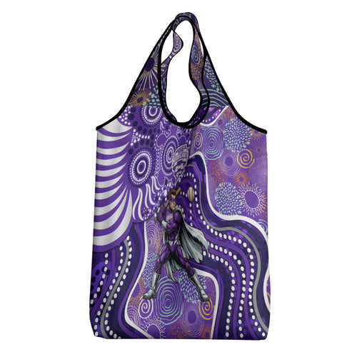 Hobart Hurricanes Grocery Bag Indigenous Dot Art Superhero Batter Tribal Pattern