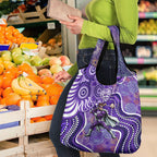 Hobart Hurricanes Grocery Bag Indigenous Dot Art Superhero Batter Tribal Pattern