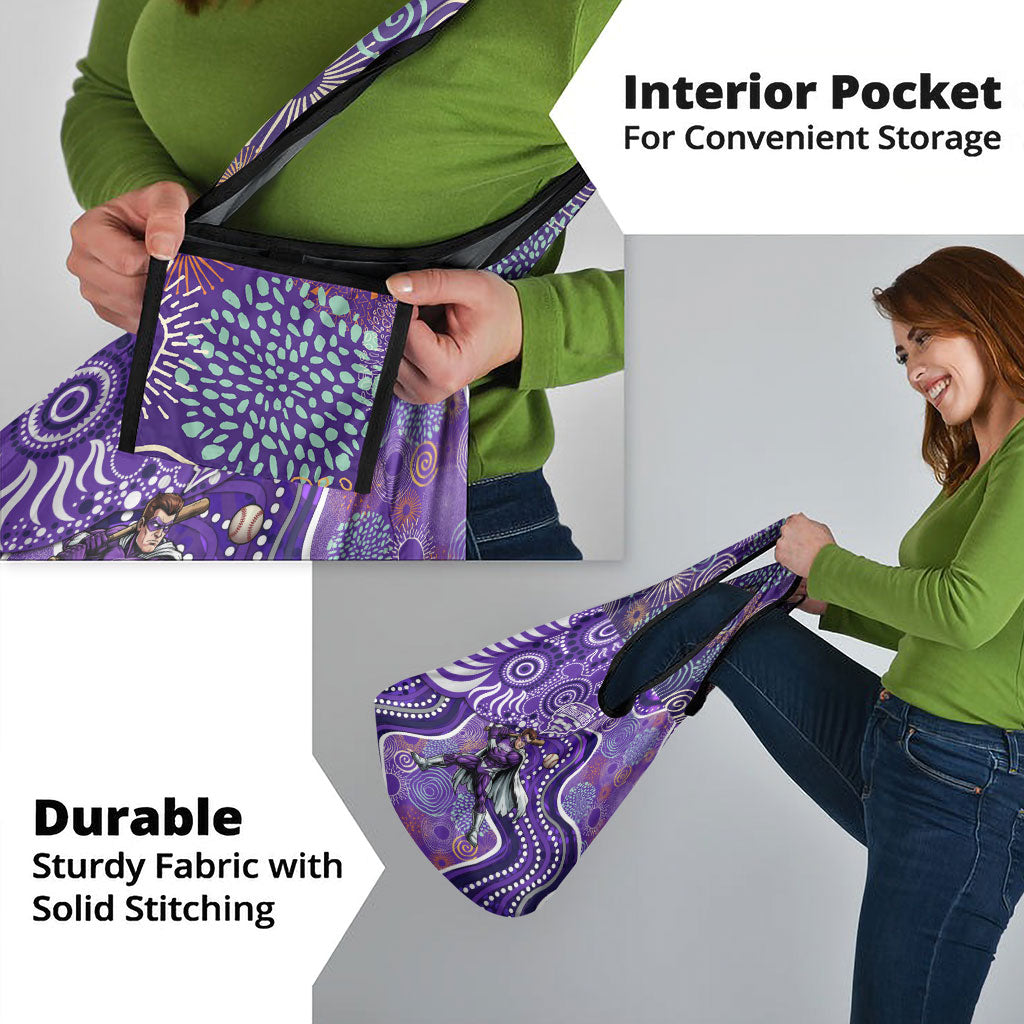 Hobart Hurricanes Grocery Bag Indigenous Dot Art Superhero Batter Tribal Pattern