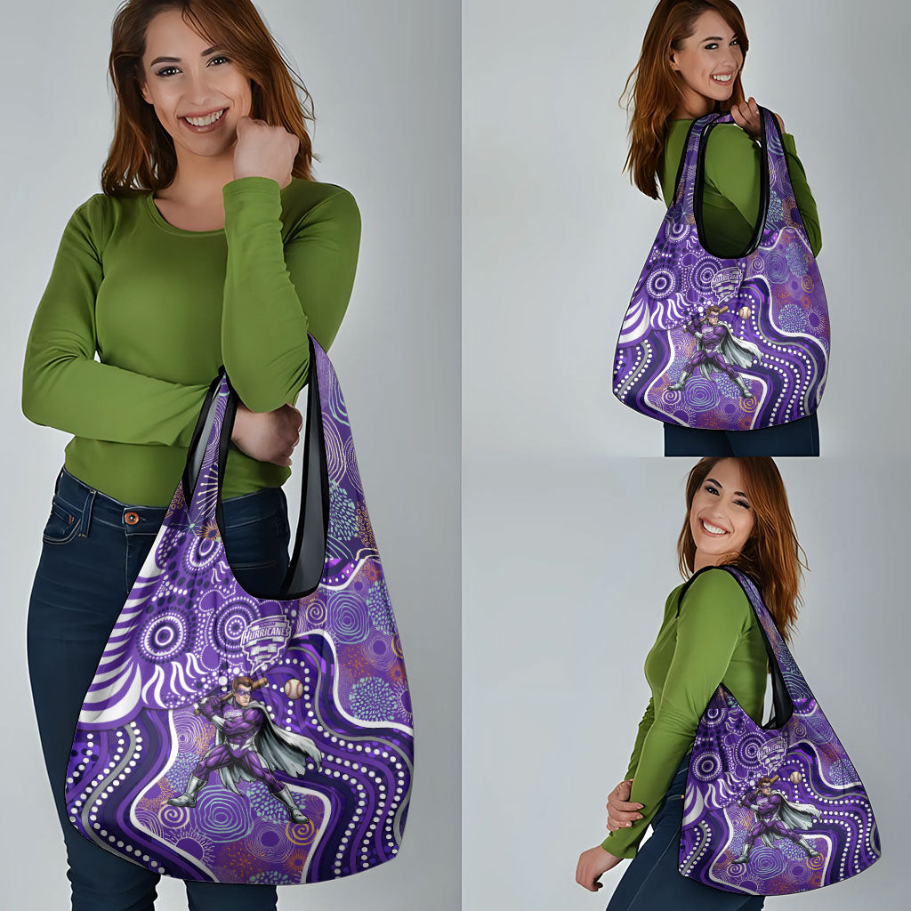 Hobart Hurricanes Grocery Bag Indigenous Dot Art Superhero Batter Tribal Pattern