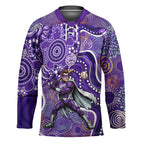 Hobart Hurricanes Hockey Jersey Indigenous Dot Art Superhero Batter Tribal Pattern