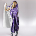 Hobart Hurricanes Hooded Blanket Indigenous Dot Art Superhero Batter Tribal Pattern