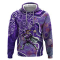Hobart Hurricanes Hoodie Indigenous Dot Art Superhero Batter Tribal Pattern