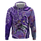 Hobart Hurricanes Hoodie Indigenous Dot Art Superhero Batter Tribal Pattern