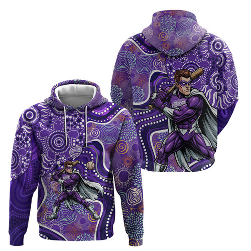 Hobart Hurricanes Hoodie Indigenous Dot Art Superhero Batter Tribal Pattern