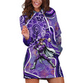 Hobart Hurricanes Hoodie Dress Indigenous Dot Art Superhero Batter Tribal Pattern
