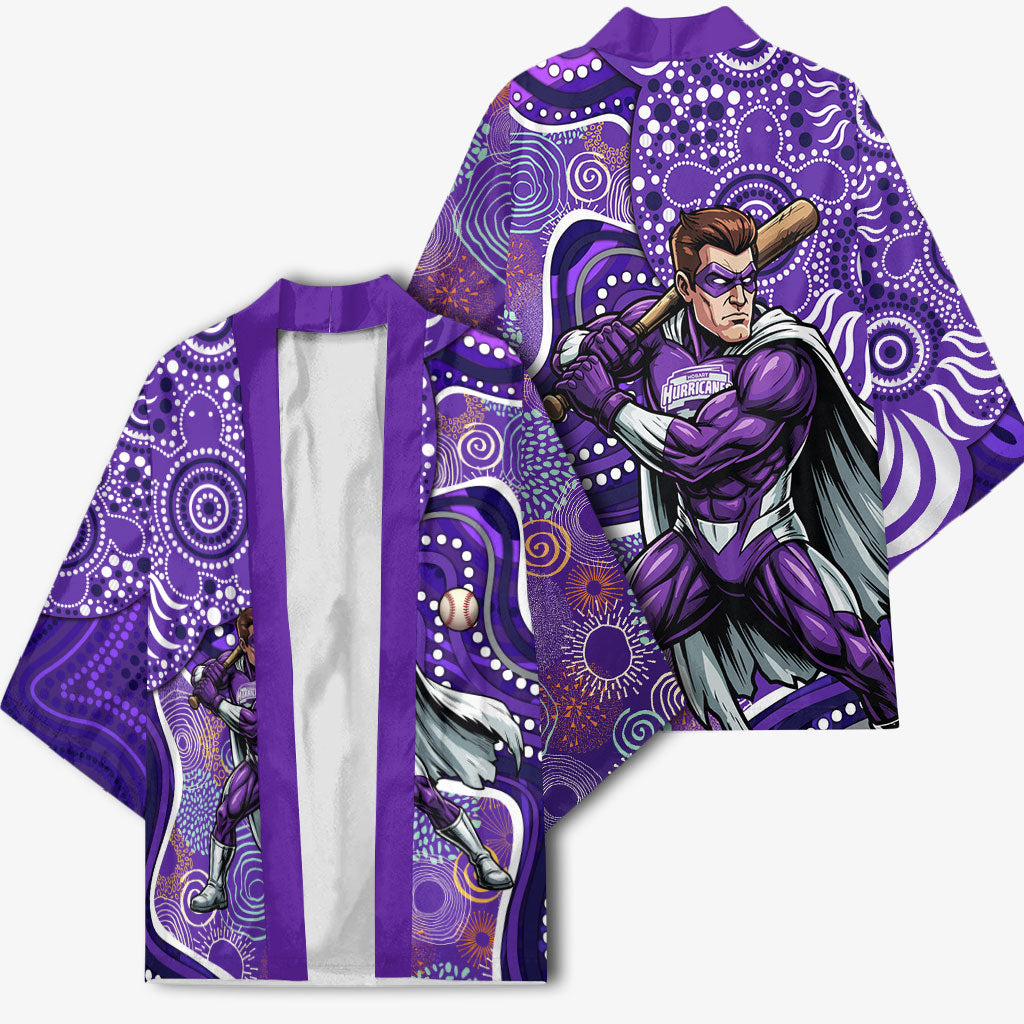 Hobart Hurricanes Kimono Indigenous Dot Art Superhero Batter Tribal Pattern