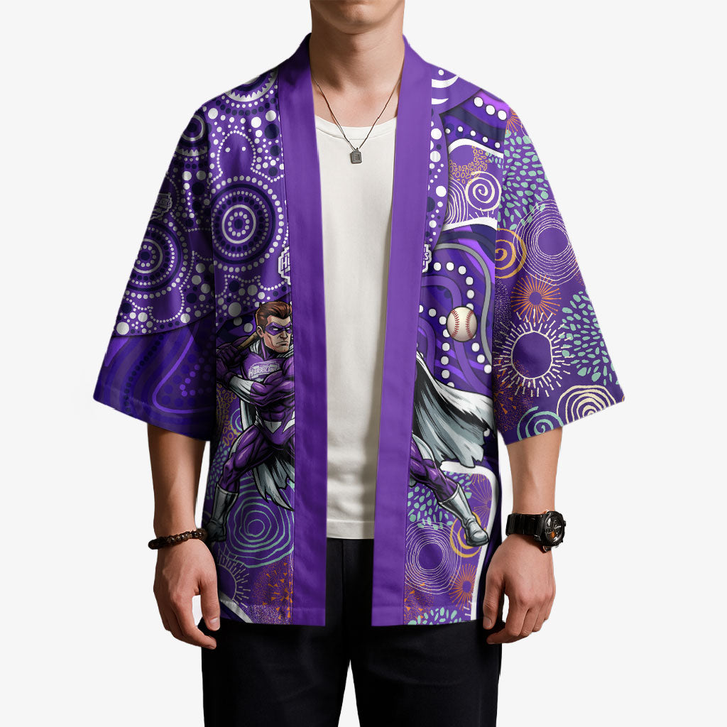 Hobart Hurricanes Kimono Indigenous Dot Art Superhero Batter Tribal Pattern