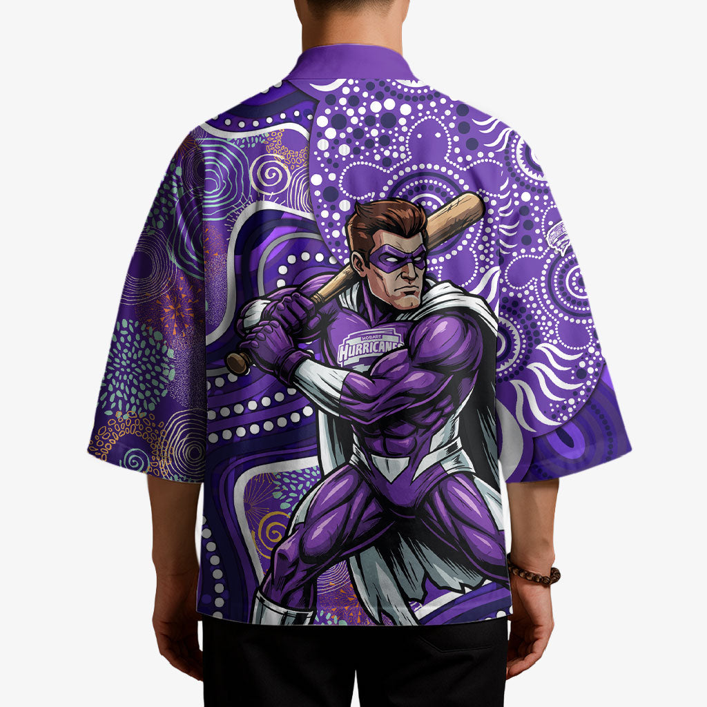 Hobart Hurricanes Kimono Indigenous Dot Art Superhero Batter Tribal Pattern