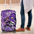 Hobart Hurricanes Luggage Cover Indigenous Dot Art Superhero Batter Tribal Pattern