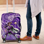 Hobart Hurricanes Luggage Cover Indigenous Dot Art Superhero Batter Tribal Pattern