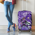 Hobart Hurricanes Luggage Cover Indigenous Dot Art Superhero Batter Tribal Pattern