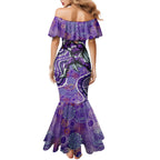 Hobart Hurricanes Mermaid Dress Indigenous Dot Art Superhero Batter Tribal Pattern