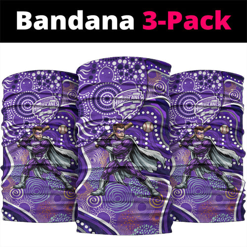Hobart Hurricanes Neck Gaiter Indigenous Dot Art Superhero Batter Tribal Pattern