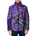Hobart Hurricanes Padded Jacket Indigenous Dot Art Superhero Batter Tribal Pattern