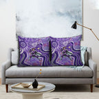 Hobart Hurricanes Pillow Cover Indigenous Dot Art Superhero Batter Tribal Pattern