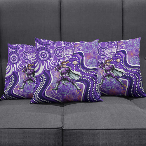 Hobart Hurricanes Pillow Cover Indigenous Dot Art Superhero Batter Tribal Pattern