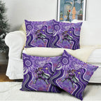Hobart Hurricanes Pillow Cover Indigenous Dot Art Superhero Batter Tribal Pattern