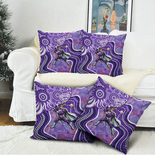 Hobart Hurricanes Pillow Cover Indigenous Dot Art Superhero Batter Tribal Pattern