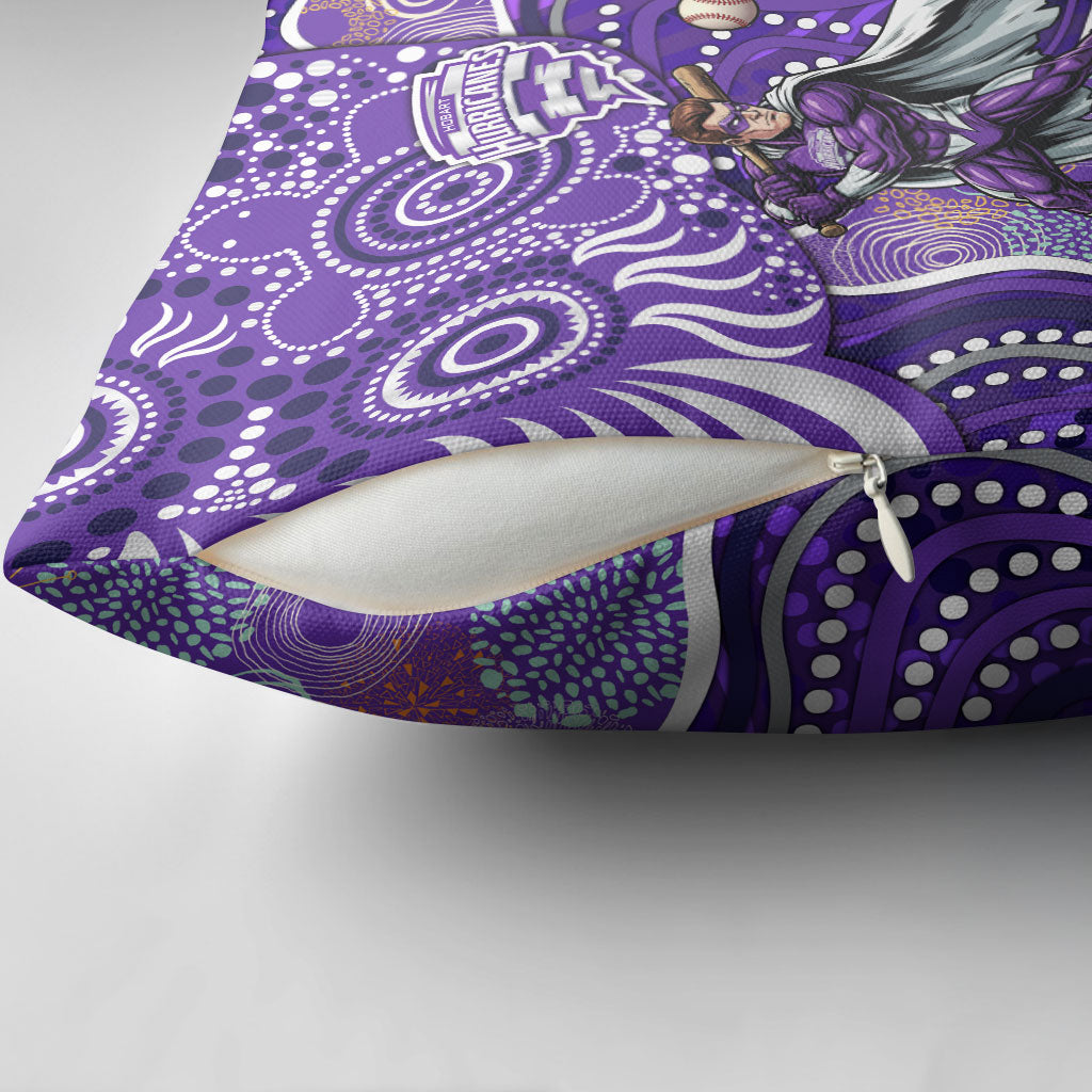 Hobart Hurricanes Pillow Cover Indigenous Dot Art Superhero Batter Tribal Pattern