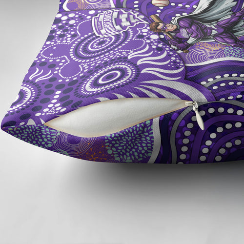 Hobart Hurricanes Pillow Cover Indigenous Dot Art Superhero Batter Tribal Pattern