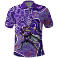 Hobart Hurricanes Polo Shirt Indigenous Dot Art Superhero Batter Tribal Pattern