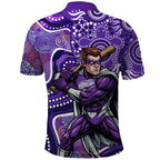Hobart Hurricanes Polo Shirt Indigenous Dot Art Superhero Batter Tribal Pattern
