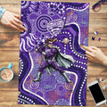 Hobart Hurricanes Puzzle Indigenous Dot Art Superhero Batter Tribal Pattern