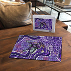 Hobart Hurricanes Puzzle Indigenous Dot Art Superhero Batter Tribal Pattern