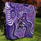 Hobart Hurricanes Quilt Indigenous Dot Art Superhero Batter Tribal Pattern