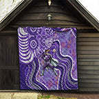 Hobart Hurricanes Quilt Indigenous Dot Art Superhero Batter Tribal Pattern