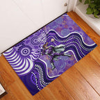 Hobart Hurricanes Rubber Doormat Indigenous Dot Art Superhero Batter Tribal Pattern