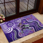 Hobart Hurricanes Rubber Doormat Indigenous Dot Art Superhero Batter Tribal Pattern
