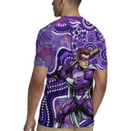 Hobart Hurricanes Rugby Jersey Indigenous Dot Art Superhero Batter Tribal Pattern